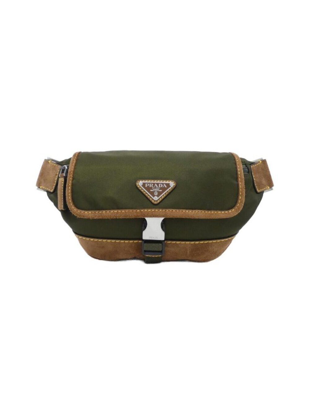 Prada Waist Bag Belt Bag Silver